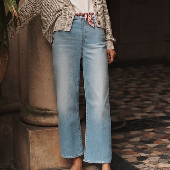 Madewell Denim - Madewell Slim Wide-Leg Jeans in Eastwick Wash Size 25